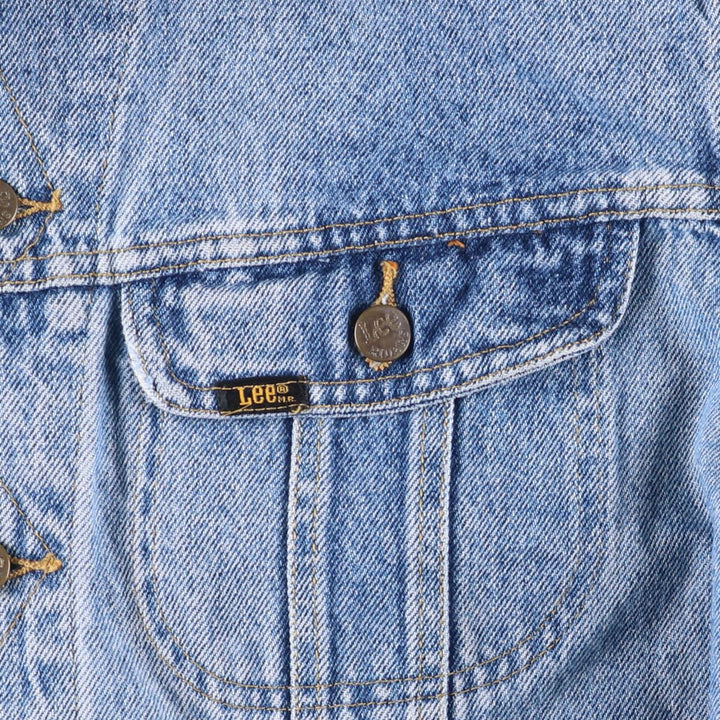 Vintage 80s-90'S Lee denim jacket, denim jacket, men's size L unclear blue type Vintage Second Hand