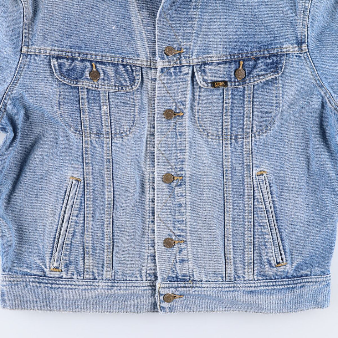 Vintage 80s-90'S Lee denim jacket, denim jacket, men's size L unclear blue type Vintage Second Hand