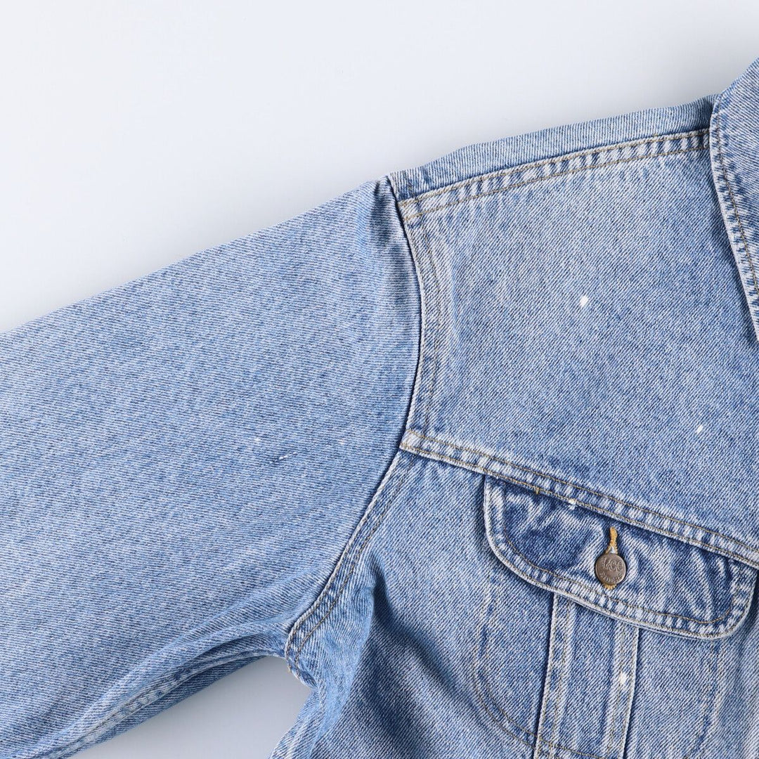 Vintage 80s-90'S Lee denim jacket, denim jacket, men's size L unclear blue type Vintage Second Hand