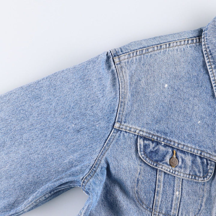 Vintage 80s-90'S Lee denim jacket, denim jacket, men's size L unclear blue type Vintage Second Hand