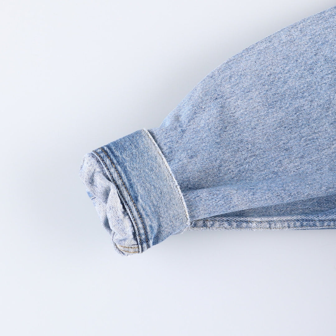 Vintage 80s-90'S Lee denim jacket, denim jacket, men's size L unclear blue type Vintage Second Hand