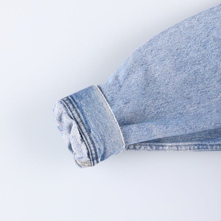 Vintage 80s-90'S Lee denim jacket, denim jacket, men's size L unclear blue type Vintage Second Hand