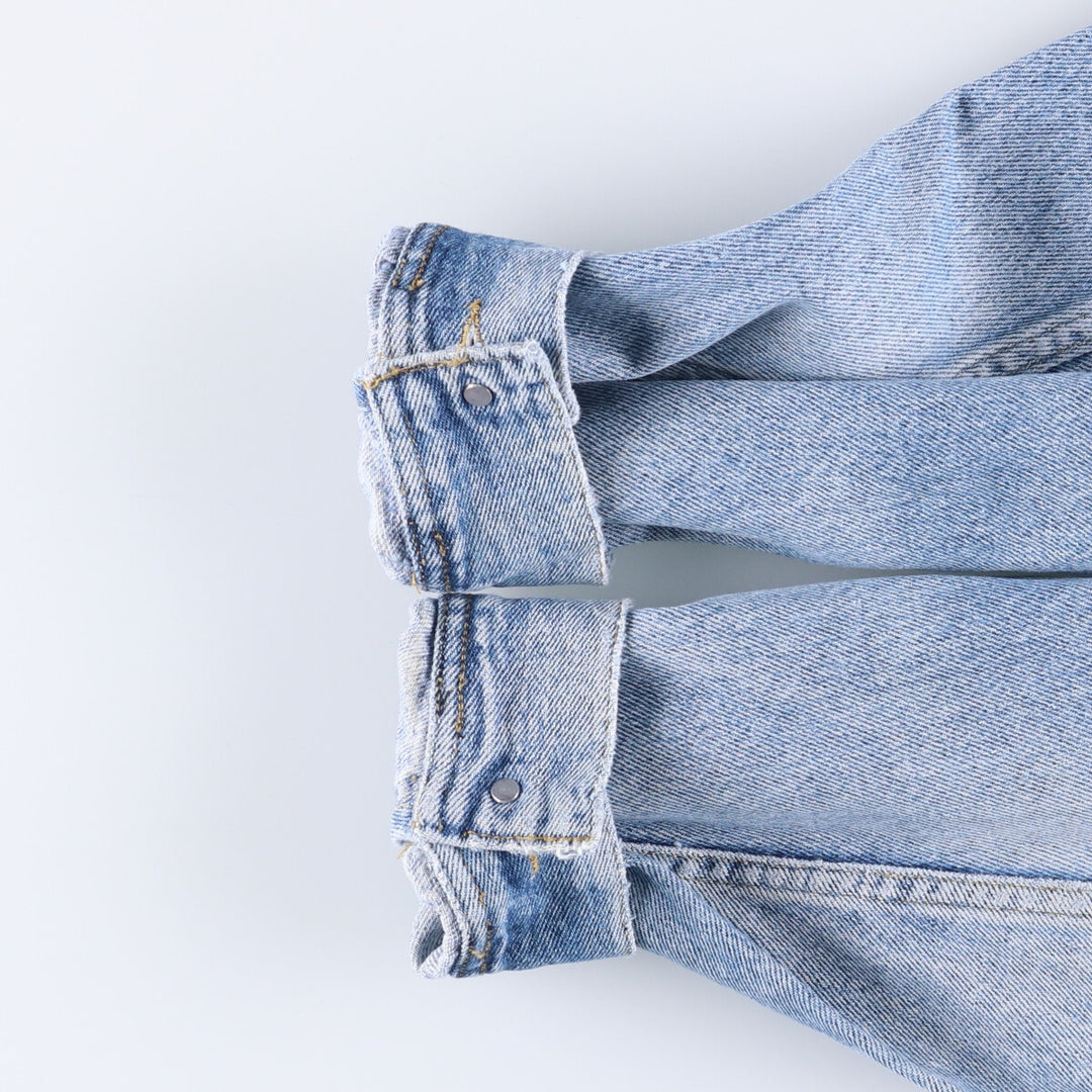 Vintage 80s-90'S Lee denim jacket, denim jacket, men's size L unclear blue type Vintage Second Hand