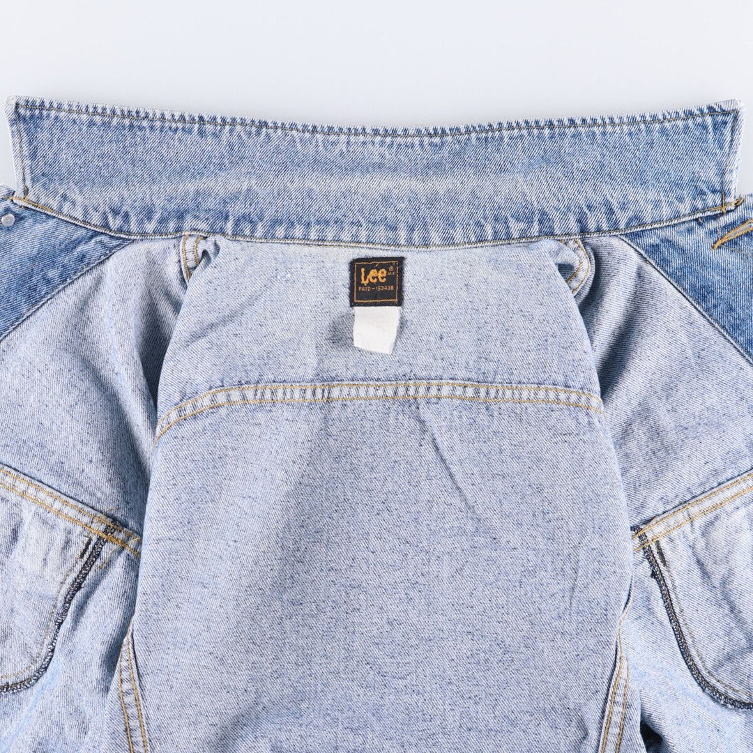 Vintage 80s-90'S Lee denim jacket, denim jacket, men's size L unclear blue type Vintage Second Hand