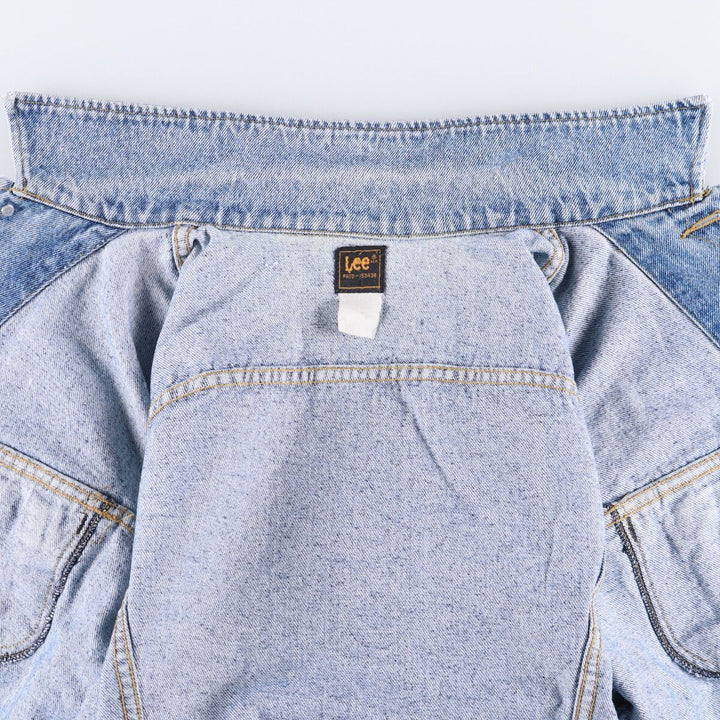 Vintage 80s-90'S Lee denim jacket, denim jacket, men's size L unclear blue type Vintage Second Hand