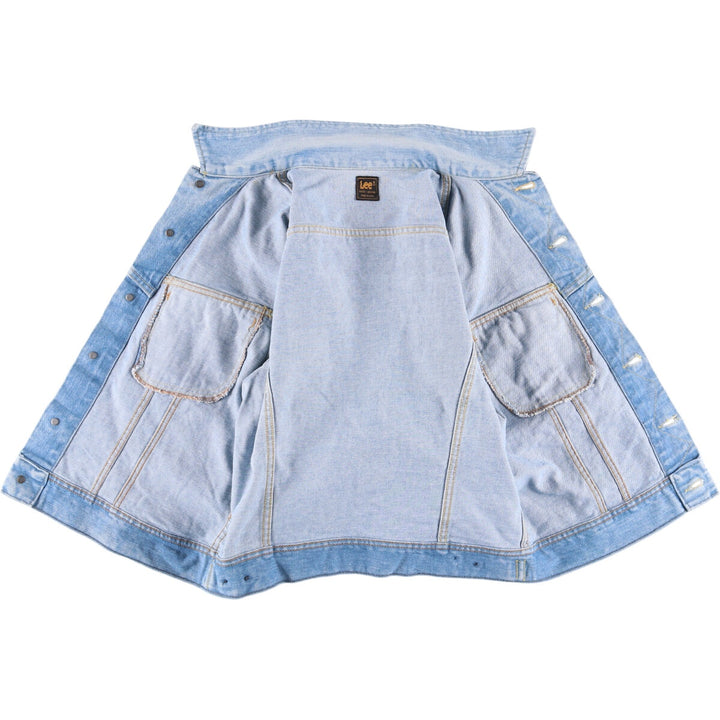 Vintage 1980'S Lee denim jacket, size M, men's unclear blue type Vintage Second Hand