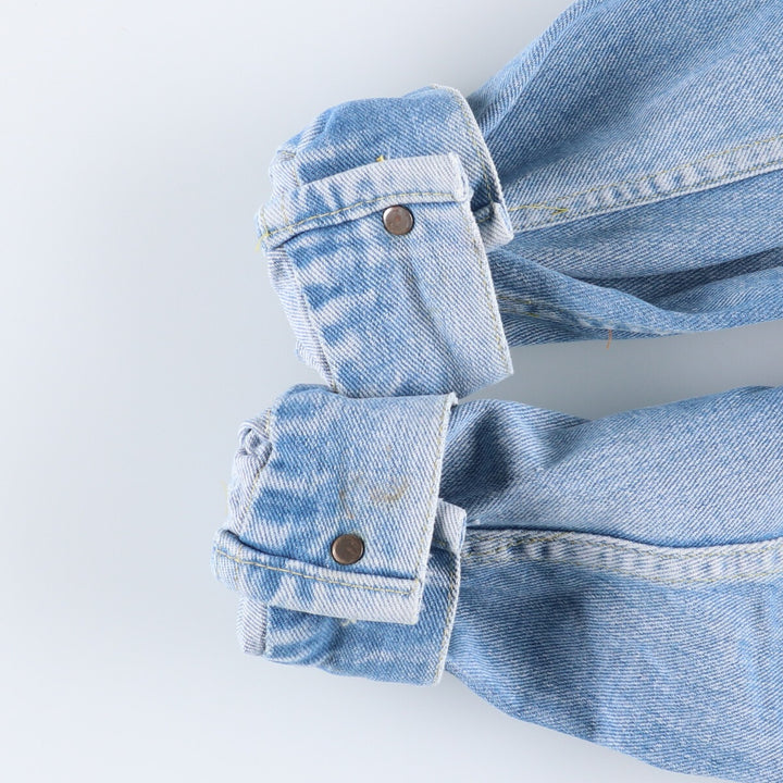 Vintage 1980'S Lee denim jacket, size M, men's unclear blue type Vintage Second Hand