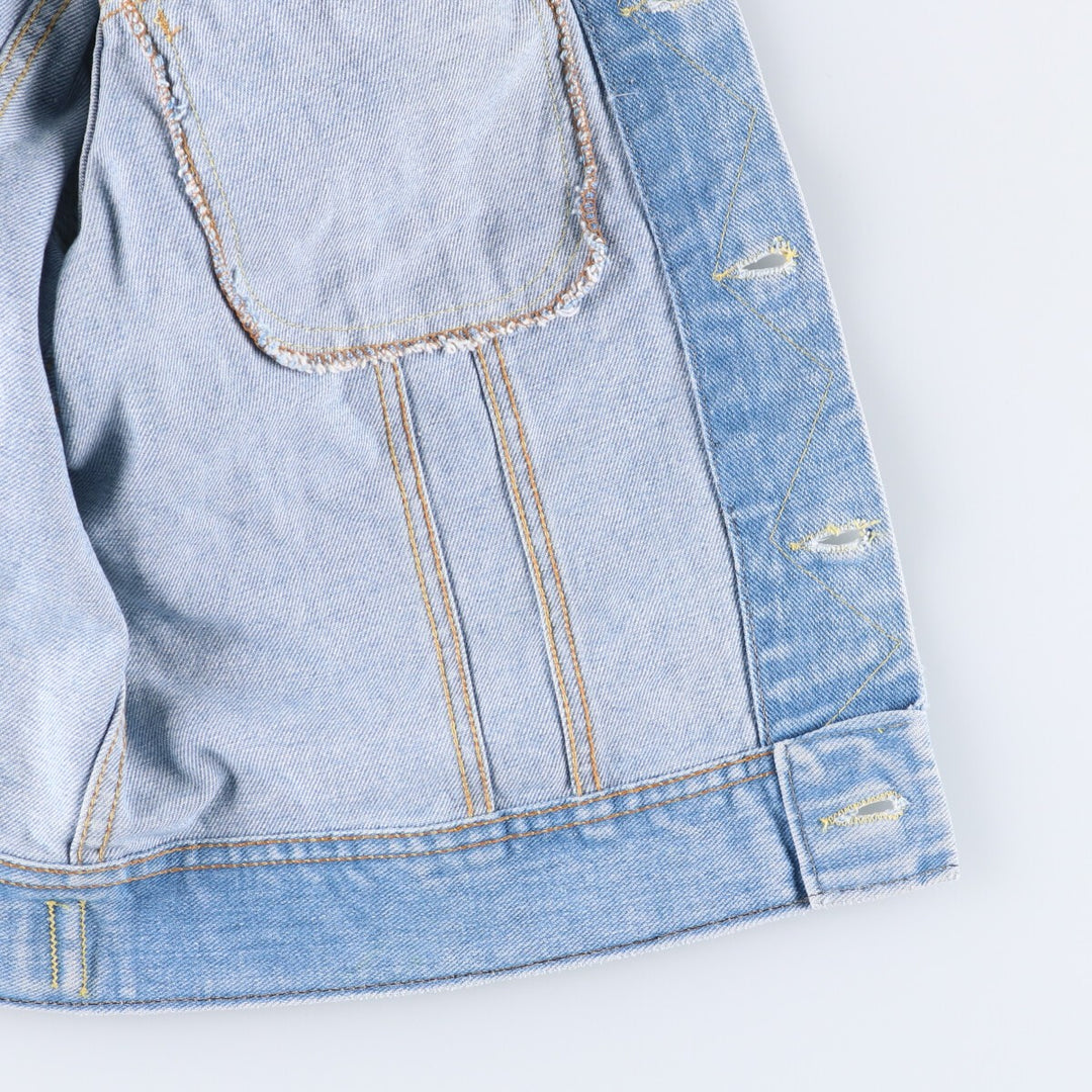 Vintage 1980'S Lee denim jacket, size M, men's unclear blue type Vintage Second Hand