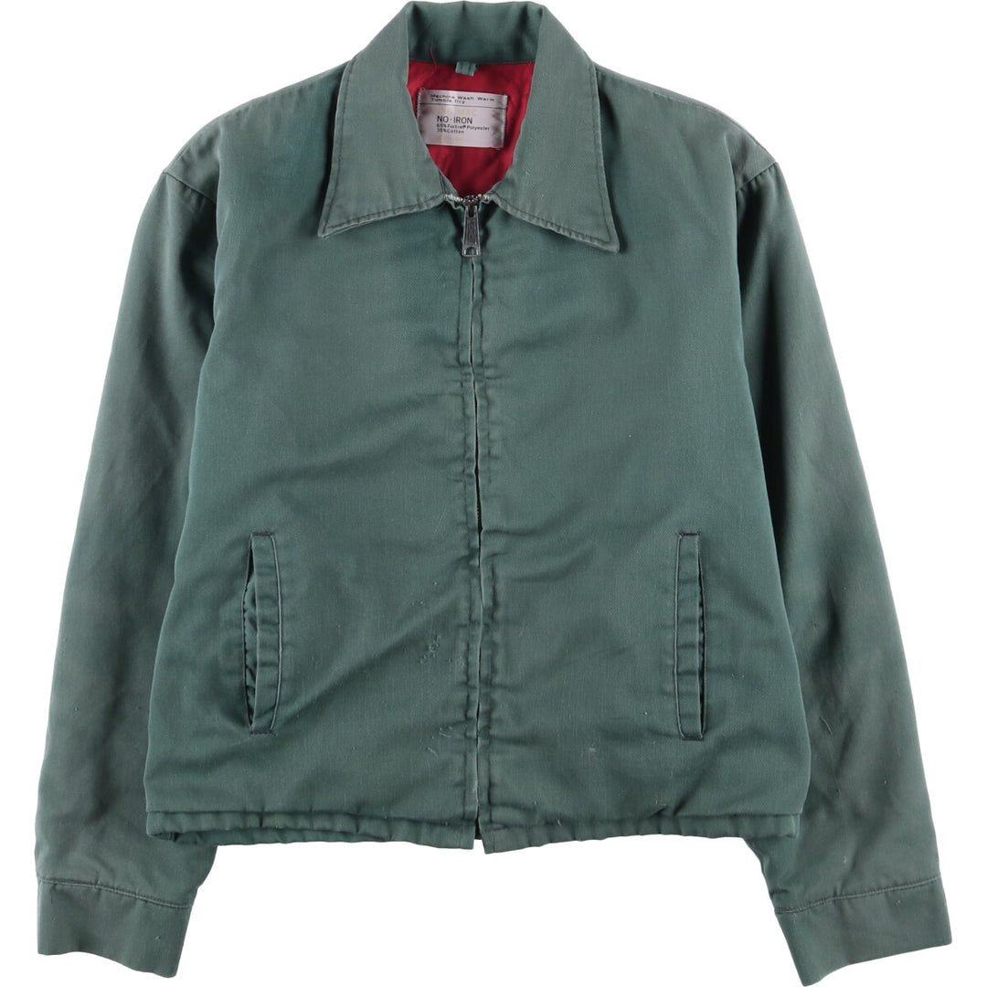 Vintage 1970'S JCPenney Big Mac work jacket, size L, men's polyester Khaki type sage green Vintage Second Hand