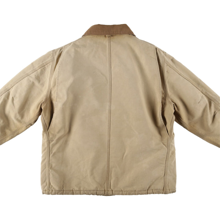 90s~ Carhartt Padded Traditional Coat/Duckwork Blouson, Men's XL, Vintage unclear Beige type Vintage Second Hand