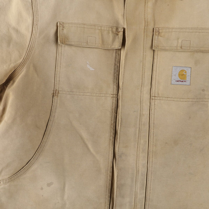 90s~ Carhartt Padded Traditional Coat/Duckwork Blouson, Men's XL, Vintage unclear Beige type Vintage Second Hand