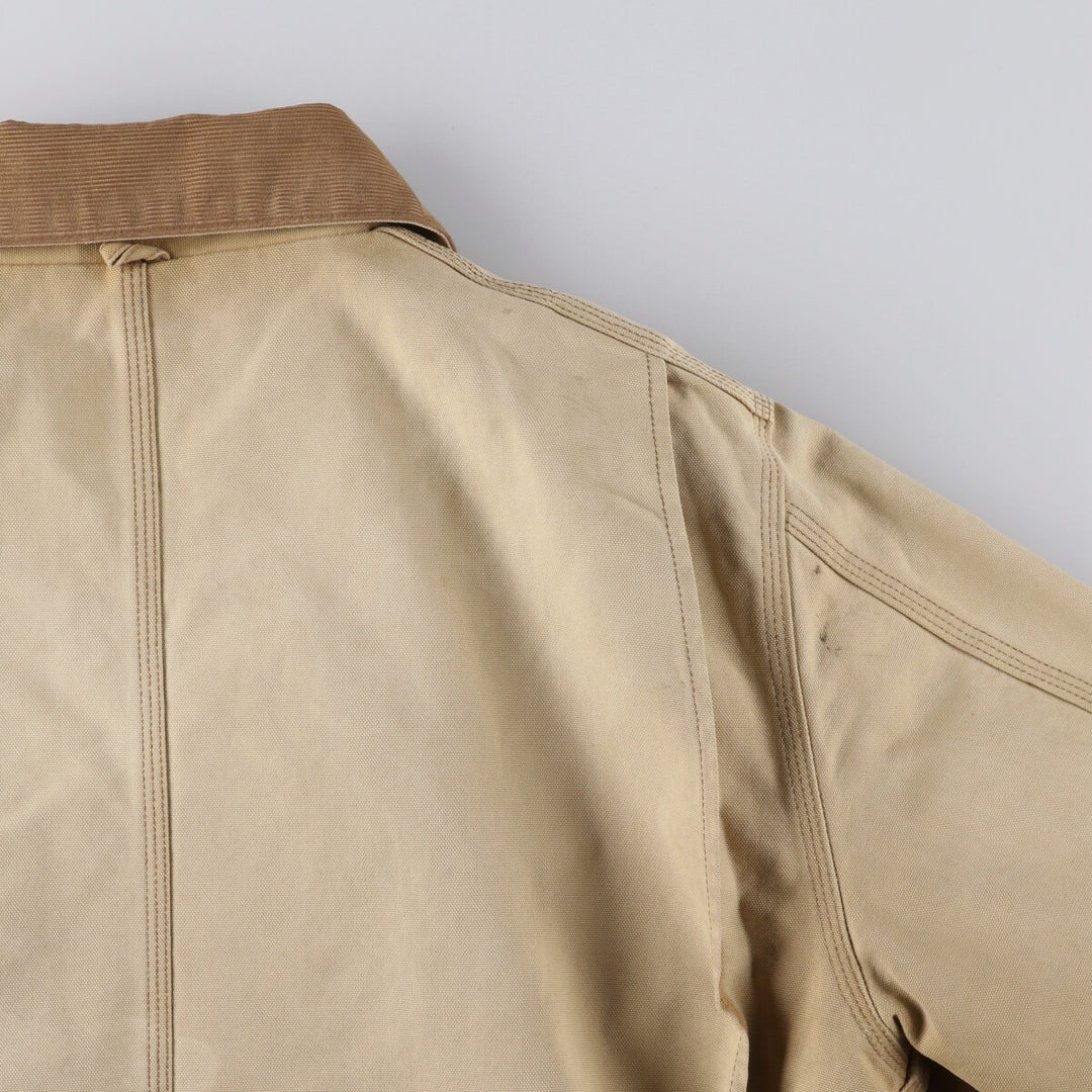 90s~ Carhartt Padded Traditional Coat/Duckwork Blouson, Men's XL, Vintage unclear Beige type Vintage Second Hand