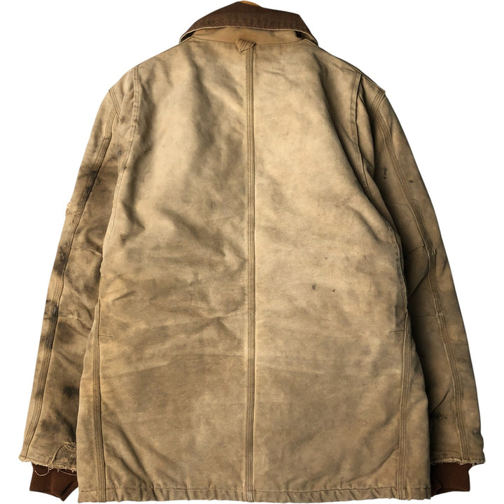 Carhartt Padded Traditional Duck Work Jacket, Men's, Size L, Vintage unclear Beige type Vintage Second Hand