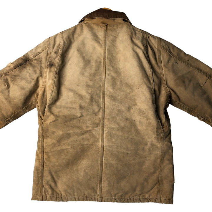 Carhartt Padded Traditional Duck Work Jacket, Men's, Size L, Vintage unclear Beige type Vintage Second Hand