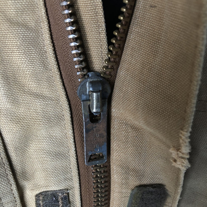 Carhartt Padded Traditional Duck Work Jacket, Men's, Size L, Vintage unclear Beige type Vintage Second Hand