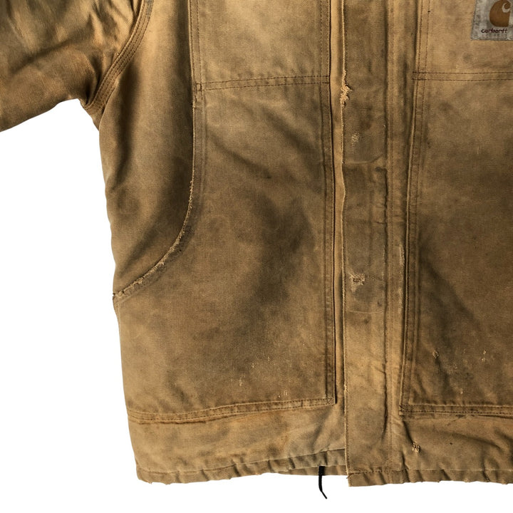 Carhartt Padded Traditional Duck Work Jacket, Men's, Size L, Vintage unclear Beige type Vintage Second Hand
