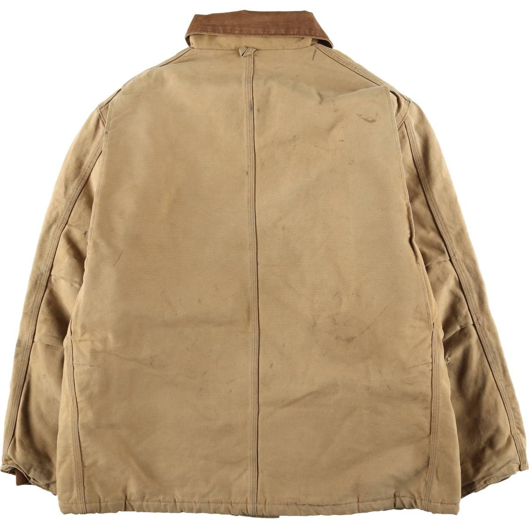 Carhartt Traditional Coat Duck Work Jacket Men's XL unclear Beige type Vintage Second Hand