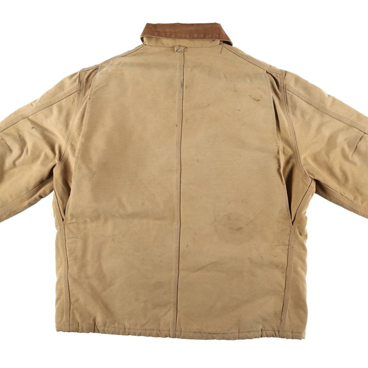 Carhartt Traditional Coat Duck Work Jacket Men's XL unclear Beige type Vintage Second Hand