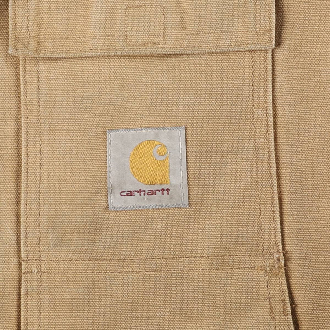 Carhartt Traditional Coat Duck Work Jacket Men's XL unclear Beige type Vintage Second Hand