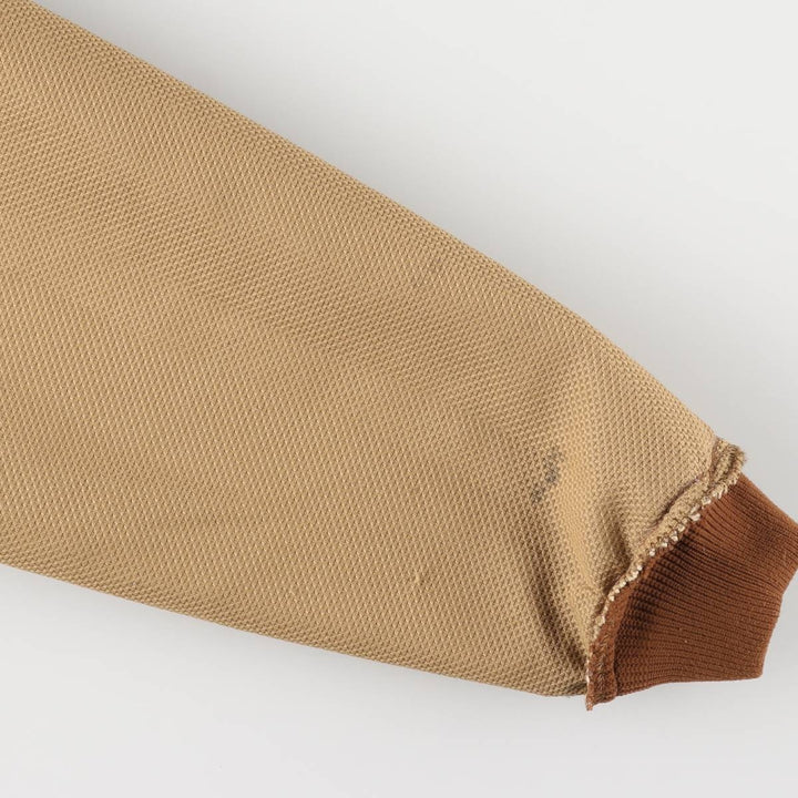 90'S Carhartt Active Jacket, Duck Full Zip Hoodie, Made in USA, Men's Size L, Vintage cotton Beige type Vintage Second Hand