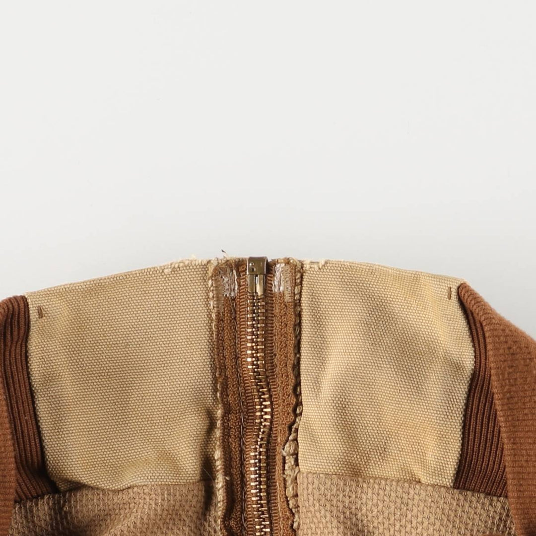 90'S Carhartt Active Jacket, Duck Full Zip Hoodie, Made in USA, Men's Size L, Vintage cotton Beige type Vintage Second Hand