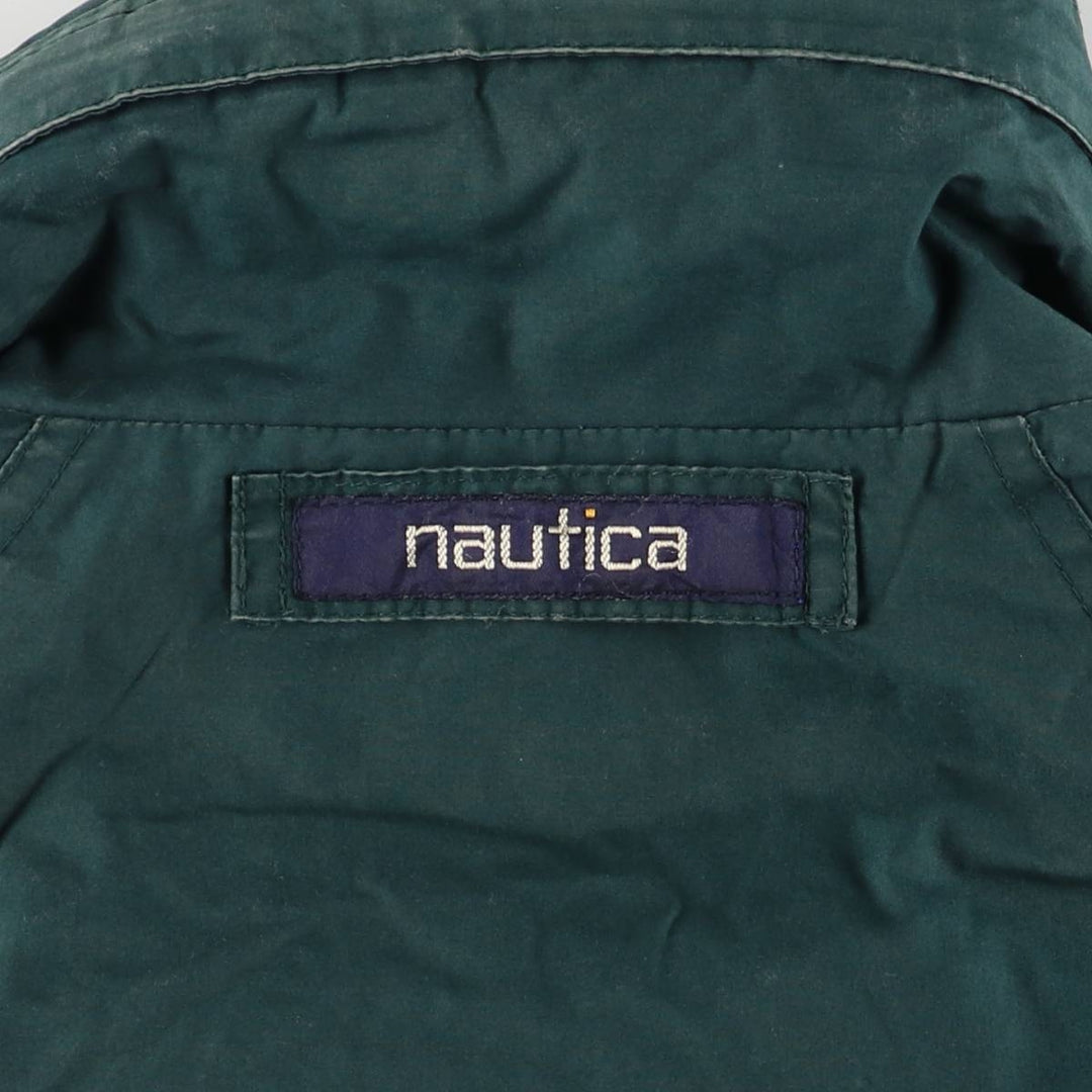 Vintage 80s-90'S Nautica cotton jacket, size M, men's cotton green type Vintage Second Hand