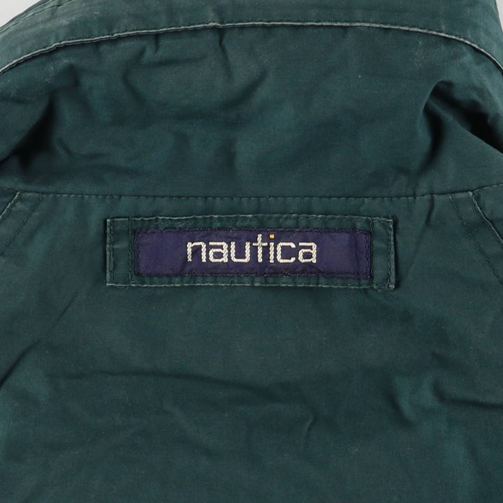 Vintage 80s-90'S Nautica cotton jacket, size M, men's cotton green type Vintage Second Hand