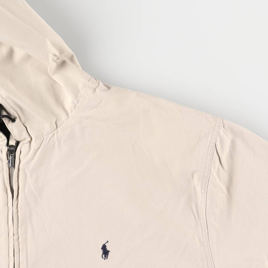 Ralph Lauren POLO by Ralph Lauren reversible cotton hoodie, men's size XL cotton Khaki type beige Vintage Second Hand