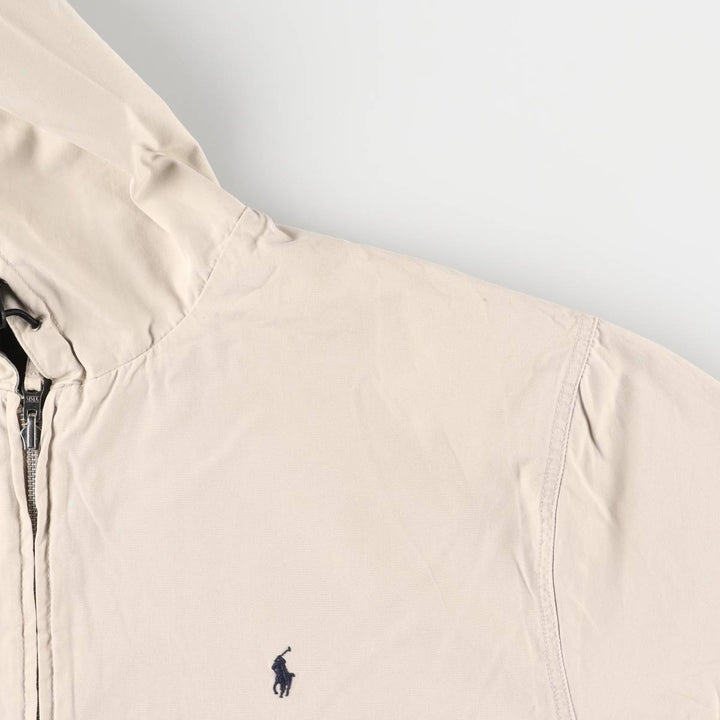 Ralph Lauren POLO by Ralph Lauren reversible cotton hoodie, men's size XL cotton Khaki type beige Vintage Second Hand