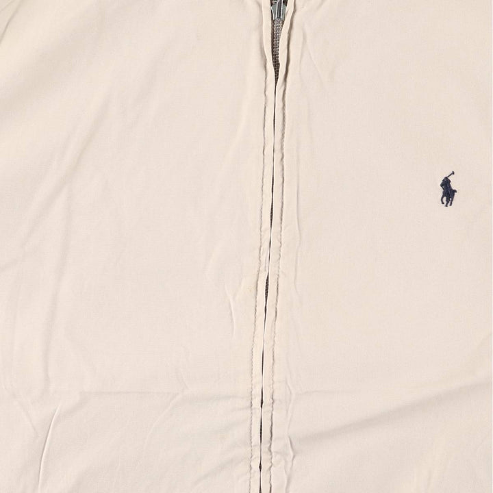 Ralph Lauren POLO by Ralph Lauren reversible cotton hoodie, men's size XL cotton Khaki type beige Vintage Second Hand