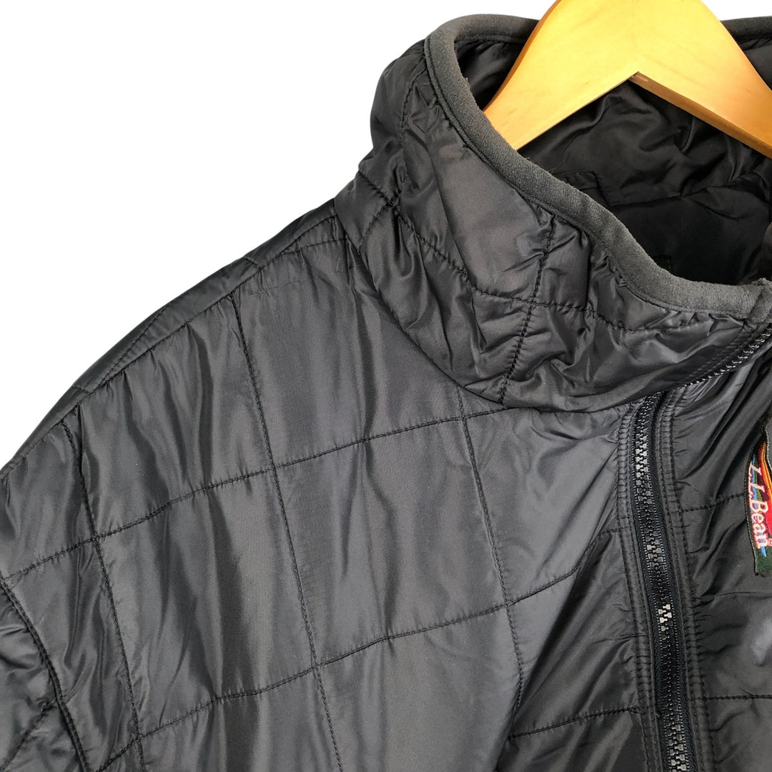 LLBean Men's Padded Mountain Jacket, Shell Jacket, Puffer Jacket, Size XL Nylon Charcoal Vintage Second Hand