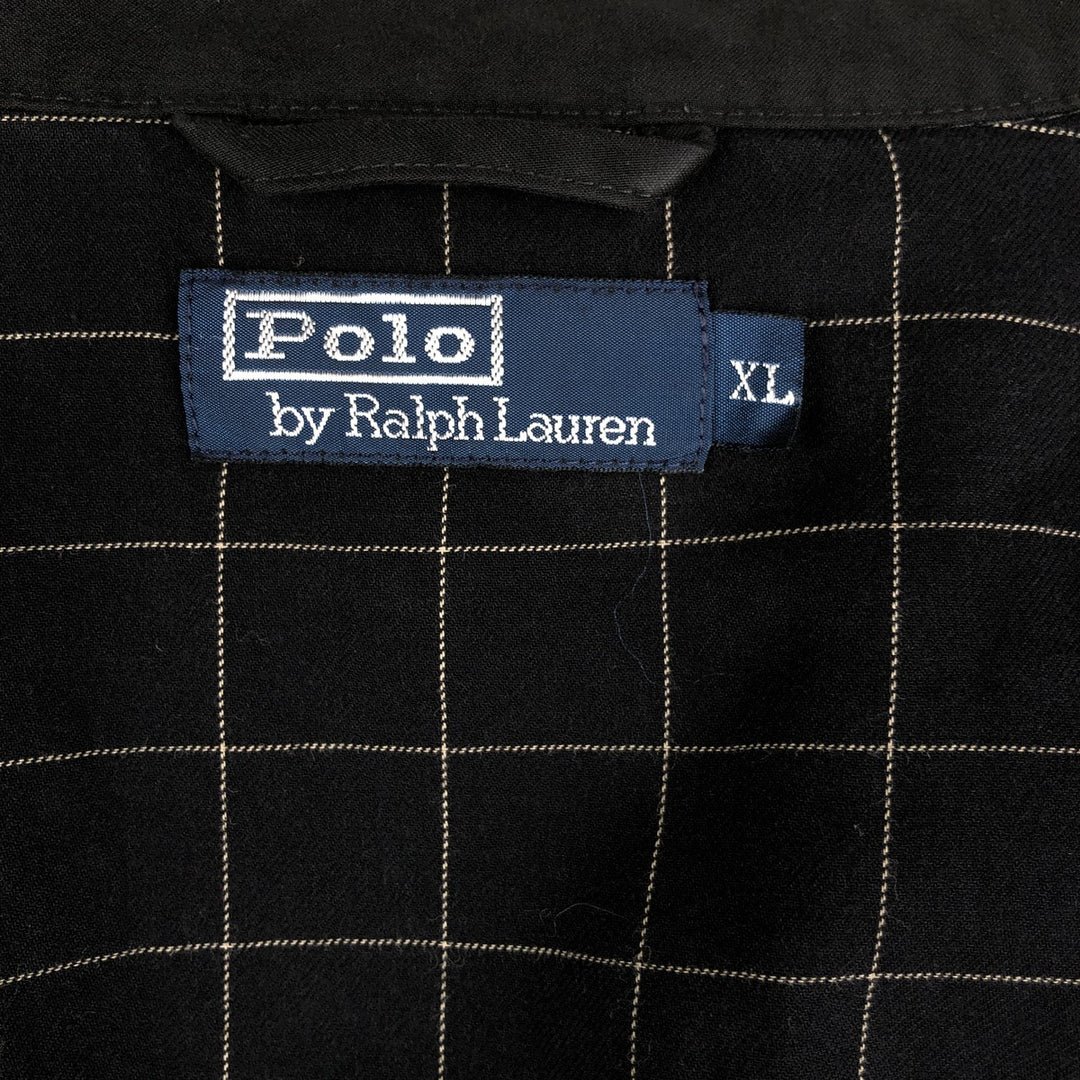 Ralph Lauren POLO by Ralph Lauren Swing Top Sports Jacket Men's XL polyester black type Vintage Second Hand