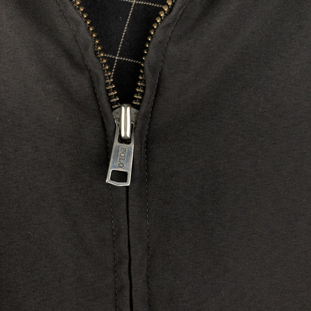 Ralph Lauren POLO by Ralph Lauren Swing Top Sports Jacket Men's XL polyester black type Vintage Second Hand