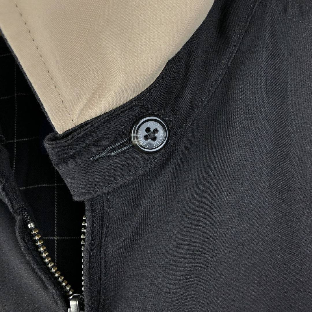 Ralph Lauren POLO RALPH LAUREN Swing Top Sports Jacket Men's S polyester black type Vintage Second Hand