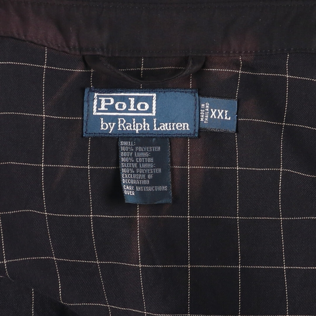 Ralph Lauren POLO by Ralph Lauren Swing Top Sports Jacket Men's XXL polyester black type Vintage Second Hand