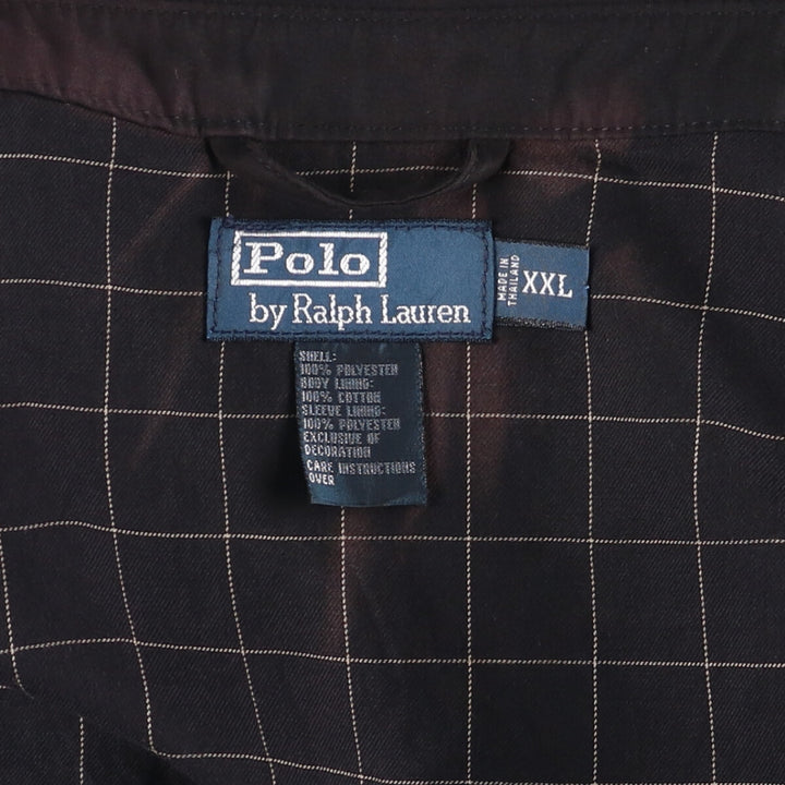 Ralph Lauren POLO by Ralph Lauren Swing Top Sports Jacket Men's XXL polyester black type Vintage Second Hand