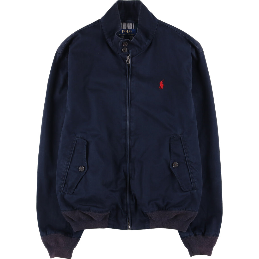 Ralph Lauren POLO RALPH LAUREN Harrington Jacket, Swing Top, Men's Size Small cotton navy blue type Vintage Second Hand