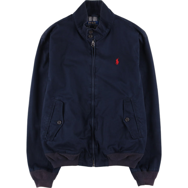 Ralph Lauren POLO RALPH LAUREN Harrington Jacket, Swing Top, Men's Size Small cotton navy blue type Vintage Second Hand