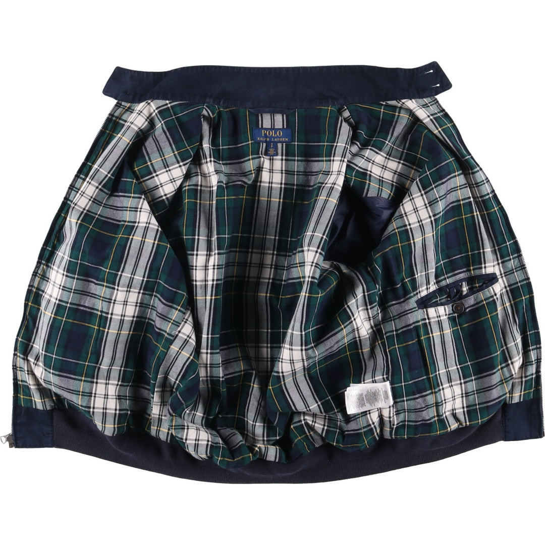 Ralph Lauren POLO RALPH LAUREN Harrington Jacket, Swing Top, Men's Size Small cotton navy blue type Vintage Second Hand