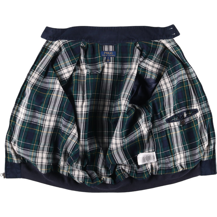 Ralph Lauren POLO RALPH LAUREN Harrington Jacket, Swing Top, Men's Size Small cotton navy blue type Vintage Second Hand