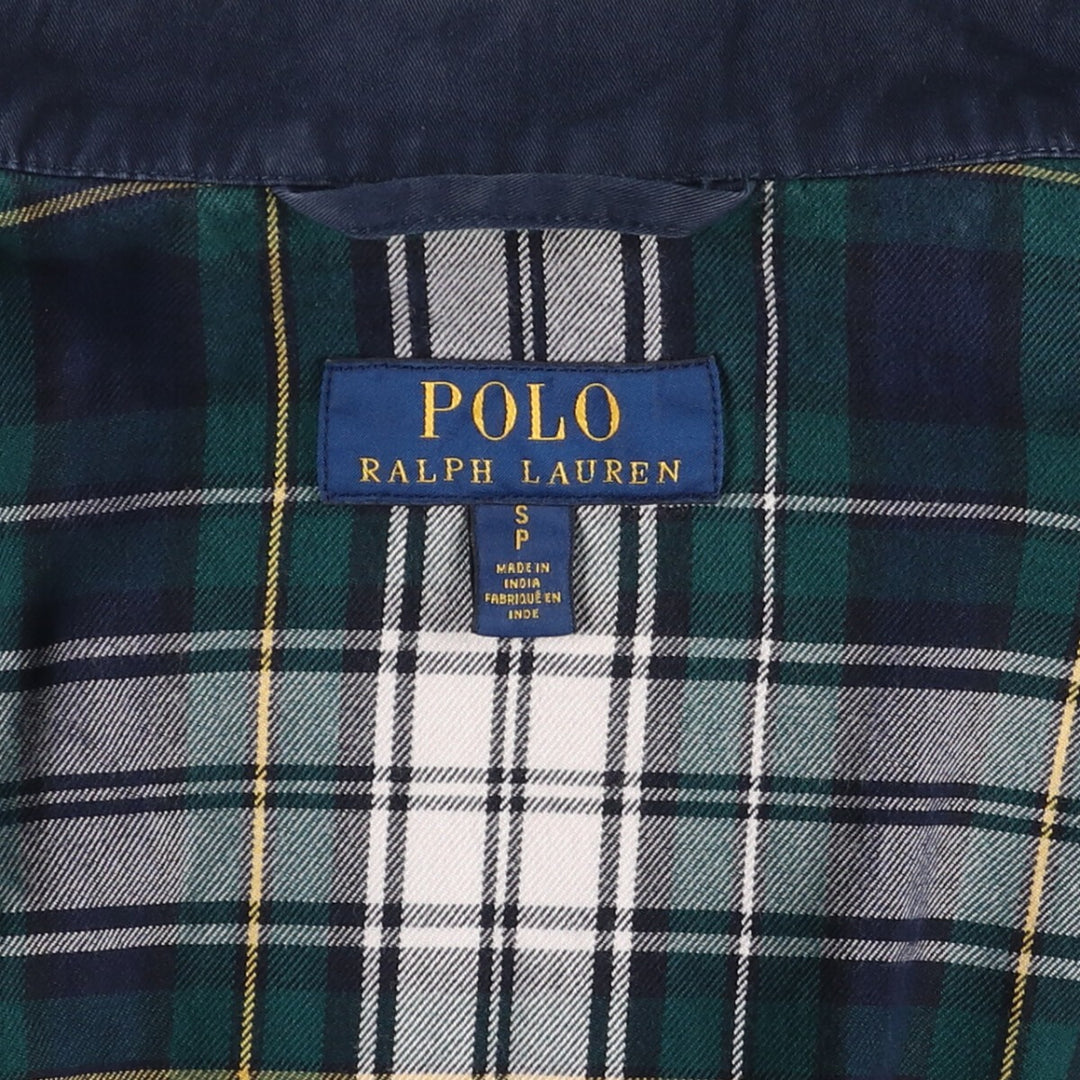 Ralph Lauren POLO RALPH LAUREN Harrington Jacket, Swing Top, Men's Size Small cotton navy blue type Vintage Second Hand