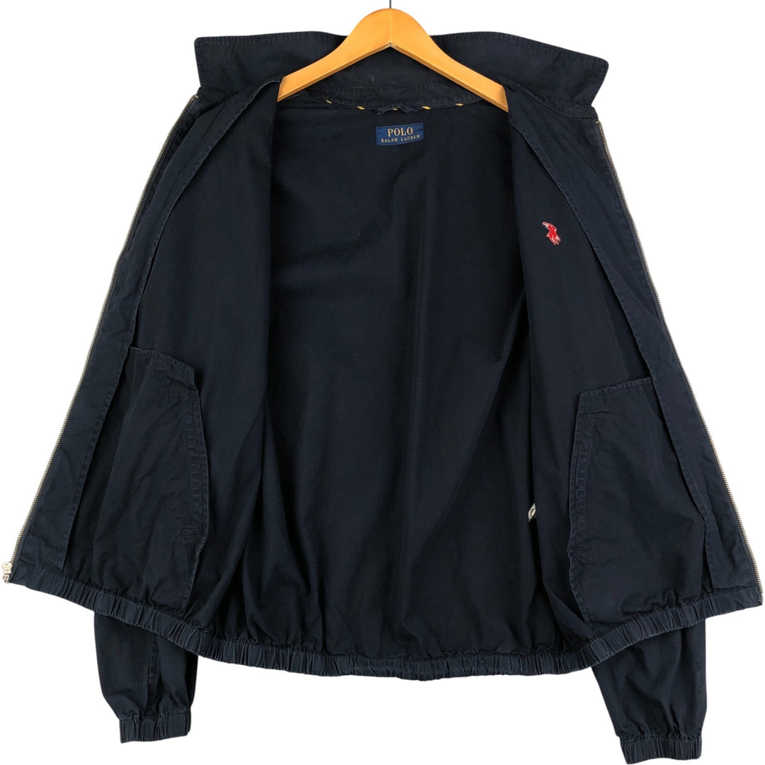 Ralph Lauren POLO RALPH LAUREN Swing Top Sports Jacket Men's XL cotton navy blue type Vintage Second Hand