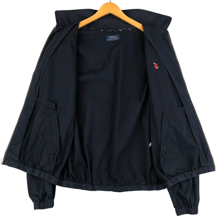 Ralph Lauren POLO RALPH LAUREN Swing Top Sports Jacket Men's XL cotton navy blue type Vintage Second Hand