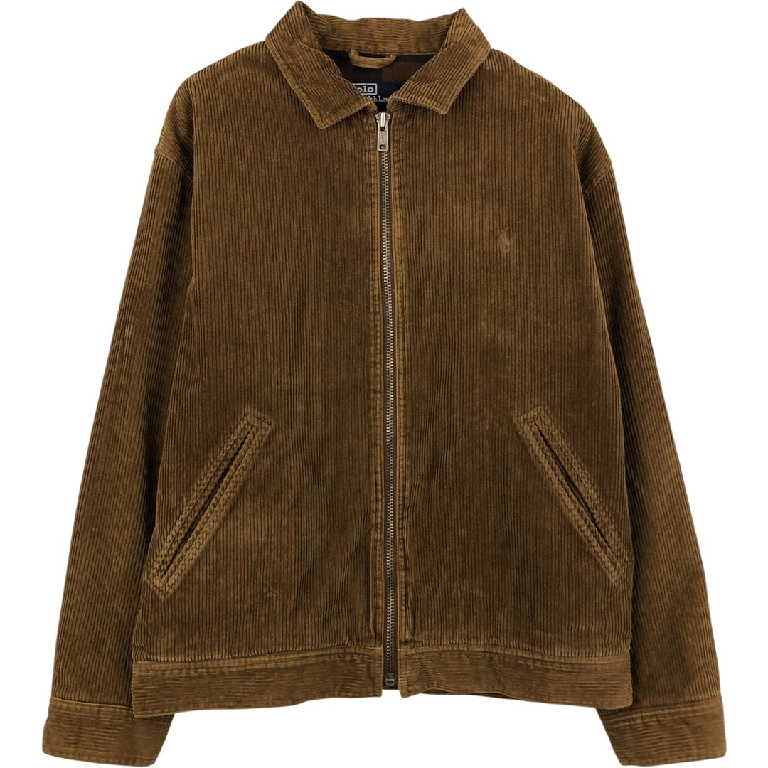 Ralph Lauren POLO by Ralph Lauren Corduroy Swing Top Sports Jacket Men's L size cotton brown type Vintage Second Hand
