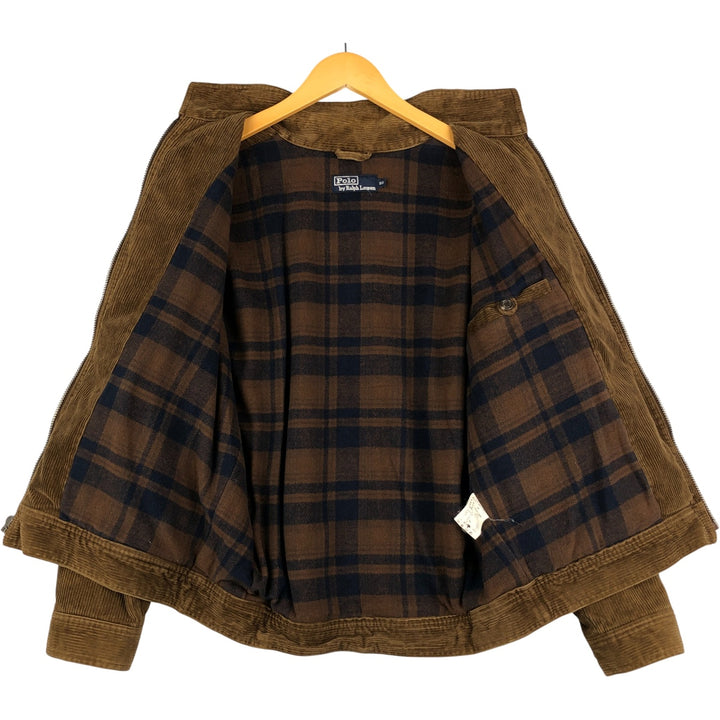 Ralph Lauren POLO by Ralph Lauren Corduroy Swing Top Sports Jacket Men's L size cotton brown type Vintage Second Hand