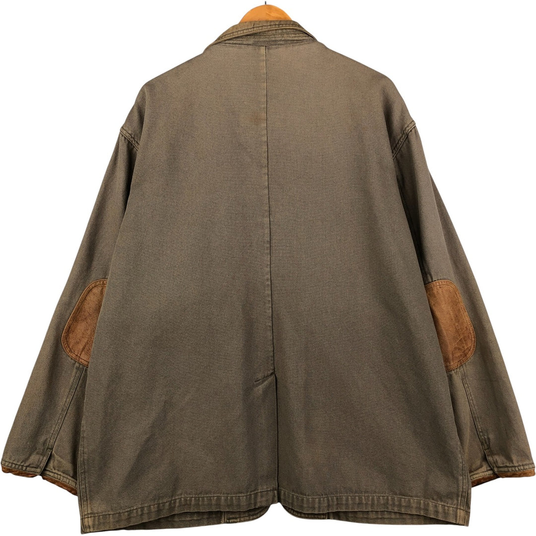 90'S Orvis Vintage Hunting Jacket, Men's Size XL cotton Khaki type Vintage Second Hand