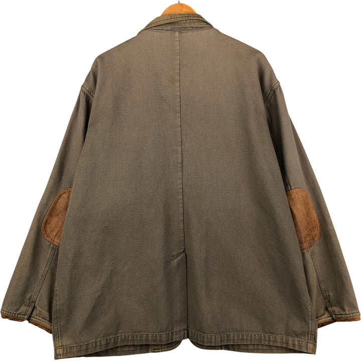 90'S Orvis Vintage Hunting Jacket, Men's Size XL cotton Khaki type Vintage Second Hand