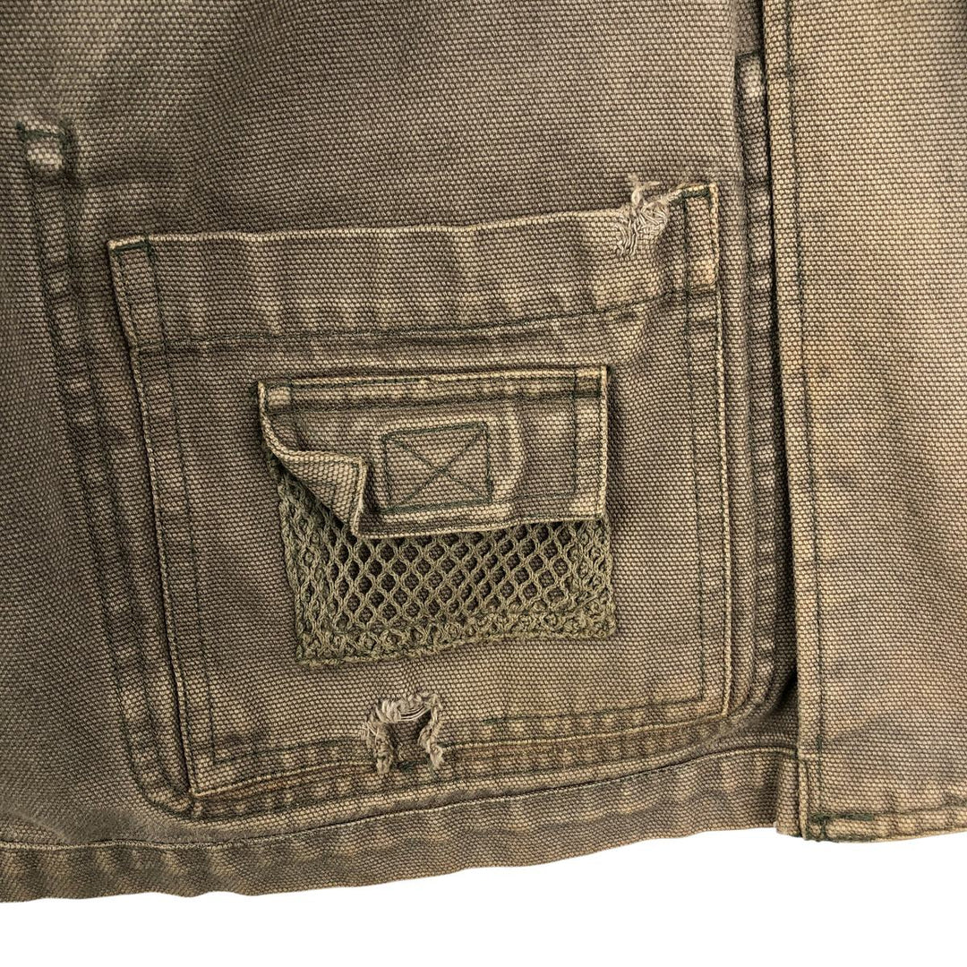 90'S Orvis Vintage Hunting Jacket, Men's Size XL cotton Khaki type Vintage Second Hand