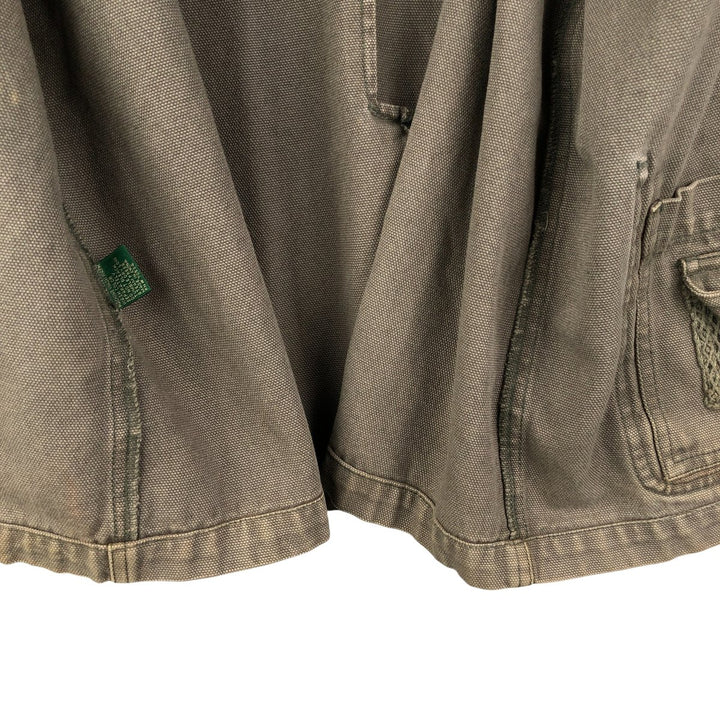 90'S Orvis Vintage Hunting Jacket, Men's Size XL cotton Khaki type Vintage Second Hand