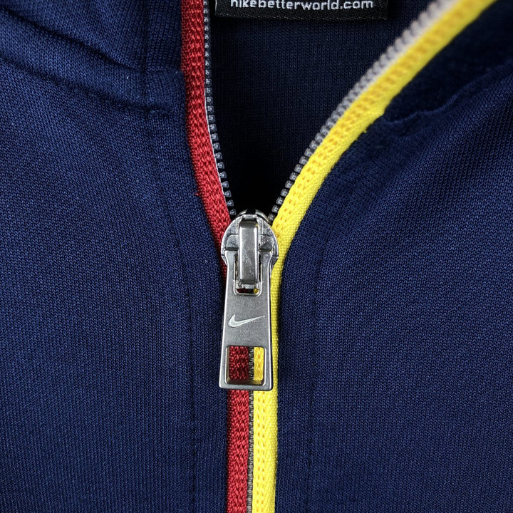 Nike LA LIGA FC BARCELONA Jersey Track Jacket Men's M polyester navy blue type Vintage Second Hand